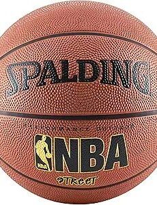 Spalding NBA Street Basketball – Official Size 7, 29.5", Rubber Outdoor Ball, Orange